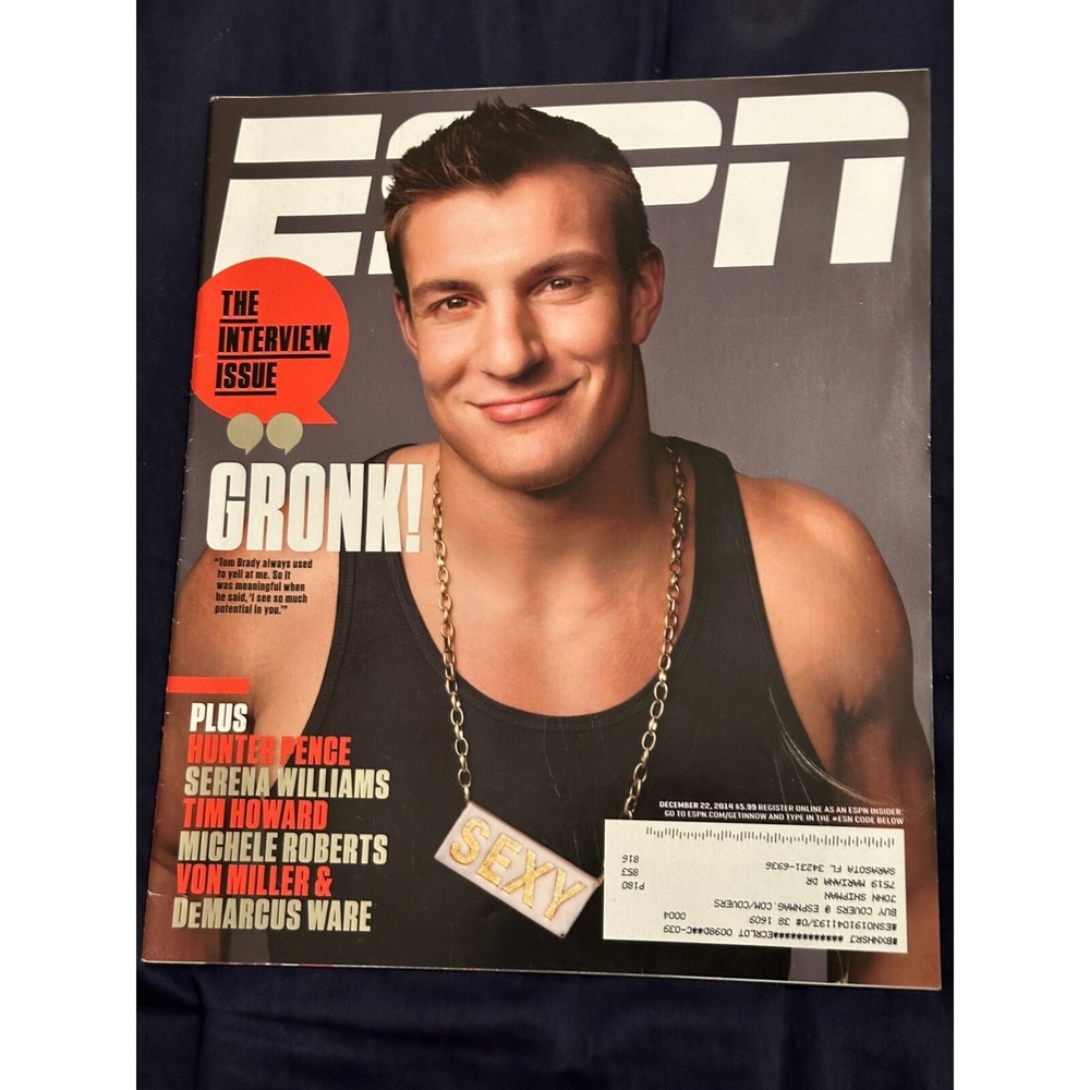 ESPN ~ THE INTERVIEW ISSUE ~ Gronkowski 12.22.2014 - Picture 3 of 3